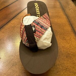 Rocket Dog Diver Platform Sandal Pueblo Size 9 Cotton